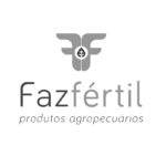 Logo da FazFertil, representando a identidade da marca no setor agro, com design moderno e robusto, refletindo sua expertise em soluções agrícolas.