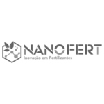 Logo da Nanofert, representando sua inovação no setor de agronegócio com design moderno e focado em nanotecnologia aplicada à agricultura.