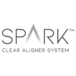 Logo Spark Aligners, representando a identidade da marca com um design moderno e inovador, refletindo sua liderança em ortodontia digital.